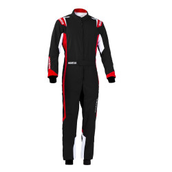 CIK-FIA gyerek gokart overál SPARCO Thunder K43, fekete/piros