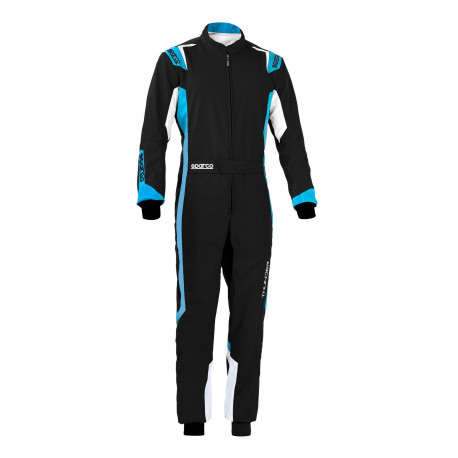 Overálok CIK-FIA gyerek gokart overál SPARCO Thunder K43, fekete/kék | race-shop.hu