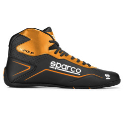 Gokart cipő Sparco K-POLE, fekete/fluo narancssárga
