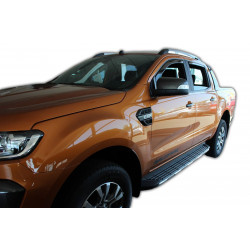 Ablak légterelők FORD RANGER III 4D 2012-up (+OT) 4db (első+hátsó)