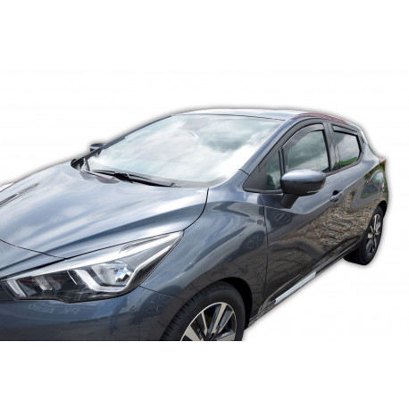 Ablak deflektorok Ablak légterelők NISSAN MICRA K 14, 5D 2017-up (+OT) 4db (első+hátsó) | race-shop.hu