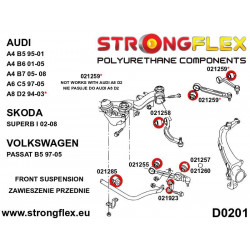 STRONGFLEX - 026218B: Felfüggesztés szilentkészlet