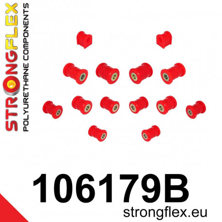 Poliuretán szilentblokkok STRONGFLEX - 106179B: Hátsó felfüggesztés szilentkészlet | race-shop.hu