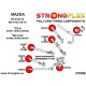 RX-8 (03-12) STRONGFLEX - 101677B: Hátsó felső - első tengelytávtartó szilent | race-shop.hu