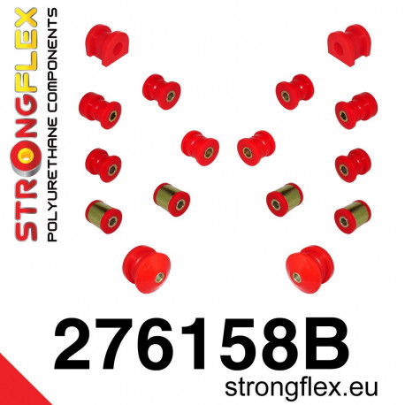 Poliuretán szilentblokkok STRONGFLEX - 276158B: Hátsó felfüggesztés szilentkészlet | race-shop.hu