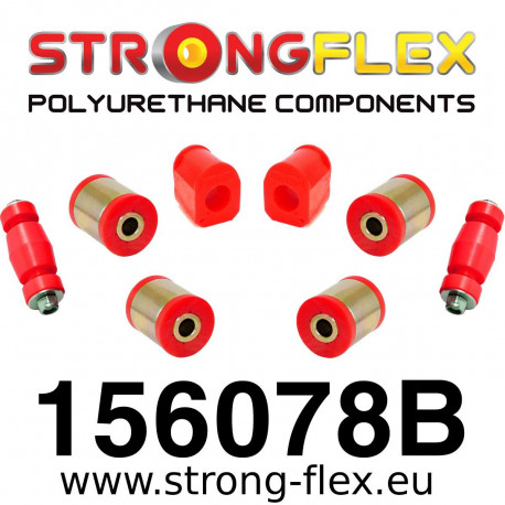 I (90-01) STRONGFLEX - 156078B: Első készlet felfüggesztés poliuretán szilent | race-shop.hu