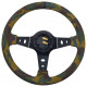 Kormányok 3 küllős sportkormány RACES Corsa Camo, 350mm, velúr, 90mm mélység, camo/fekete | race-shop.hu