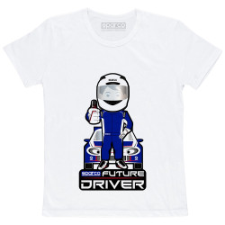 Future Driver SPARCO gyermek póló - fehér