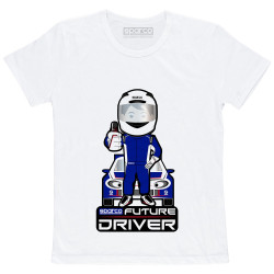 Gyerek póló SPARCO Future Driver, fehér