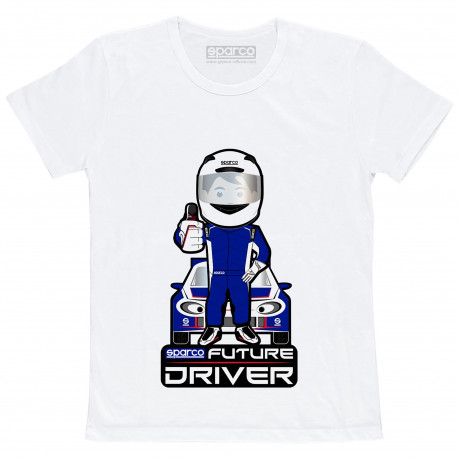 Pólók Gyerek póló SPARCO Future Driver, fehér | race-shop.hu