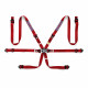Biztonsági övek FIA 6 pontos sport biztonsági öv SPARCO COMPETITION H-2 PD MARTINI RACING 2" (50mm), piros | race-shop.hu