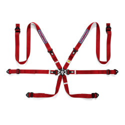 FIA 6 pontos sport biztonsági öv SPARCO COMPETITION H-2 PD MARTINI RACING 2" (50mm), piros