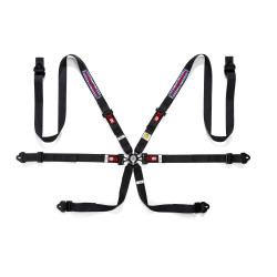 FIA 6 pontos sport biztonsági öv SPARCO COMPETITION H-2 PD MARTINI RACING 2" (50mm), fekete