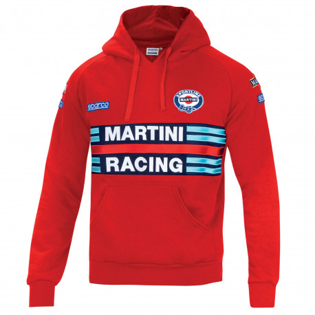 Pulóverek és kabatok Sparco MARTINI RACING férfi kapucnis pulóver piros | race-shop.hu