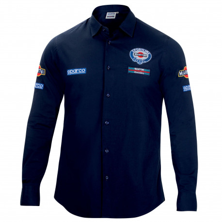 Pólók Férfi hosszú ujjú ing SPARCO MARTINI RACING, kék | race-shop.hu