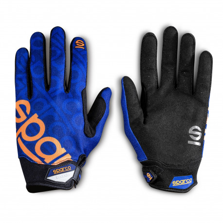 Kesztyűk Szerelőkesztyű Sparco MECA-3, kék/narancssárga | race-shop.hu