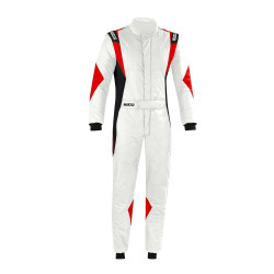 FIA Overál Sparco SUPERLEGGERA (R564) white/black/red