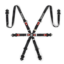 FIA 6 pontos sport biztonsági öv SPARCO PRO H-8 ENDURANCE 2" (50mm), fekete
