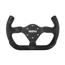 3 küllős sportkormány Sparco P310 OPEN, 310mm, velúr, mélység nélkül, fekete