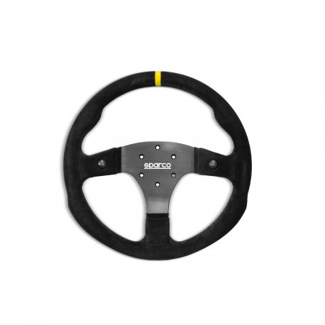 Kormányok 3 küllős sportkormány Sparco R330 B, 330mm, velúr, mélység nélkül, fekete/sárga | race-shop.hu