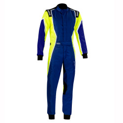 CIK-FIA gyerek gokart overál SPARCO X-LIGHT K, kék/sárga/fekete