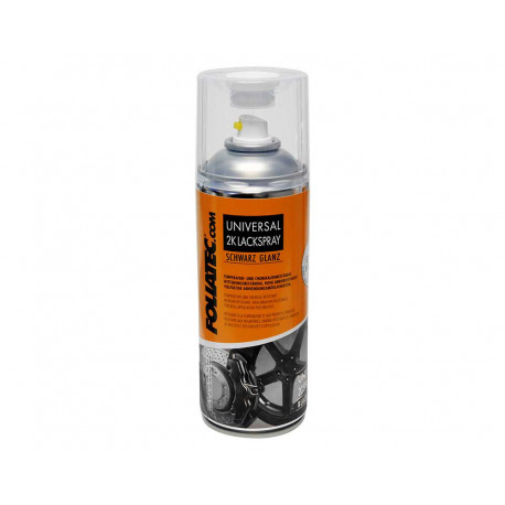Spreje a fólie Foliatec 2C univerzális festékszóró spray, 400 ml, fényes fekete | race-shop.hu