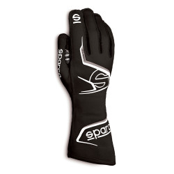 Gokart kesztyű Sparco ARROW K (külső varrás), fekete/fehér
