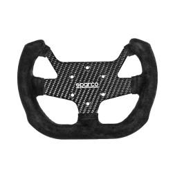 5 küllős sportkormány Sparco F-10 C CARBON, 270mm, velúr, mélység nélkül, fekete/karbon