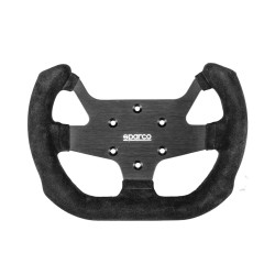 5 küllős sportkormány Sparco F-10A, 270mm, velúr, mélység nélkül, fekete/ezüst