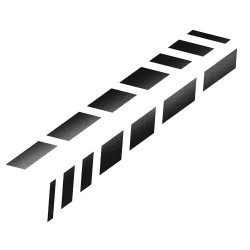 Cardesign matrica, 77x9cm, fekete