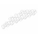 Cardesign matrica HEXAGON, 130x32cm, fehér