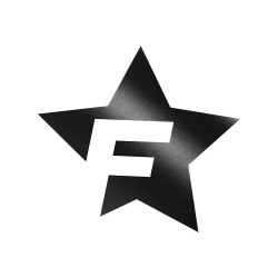 Cardesign Sticker F-STAR, 41x39cm, black