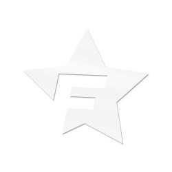 Cardesign Sticker F-STAR, 41x39cm, white