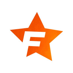 Cardesign Sticker F-STAR, 41x39cm, orange