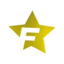Cardesign Sticker F-STAR, 41x39cm, gold