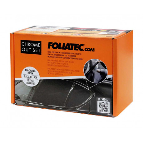 Spreje a fólie Foliatec chrome out set, 5cm x 15m, black matt | race-shop.hu