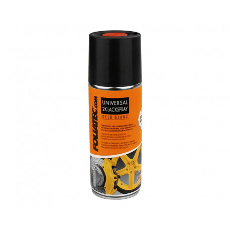 Spreje a fólie Foliatec 2C universal spray paint, 400 ml, glossy yellow | race-shop.hu