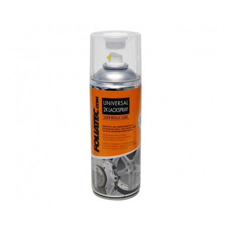 Spreje a fólie Foliatec 2C universal spray paint, 400 ml, glossy silver metallic | race-shop.hu