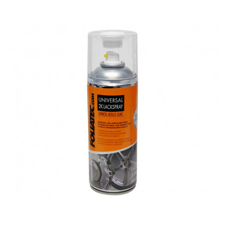 Spreje a fólie Foliatec 2C universal spray paint, 400 ml, glossy gunmetal metallic | race-shop.hu