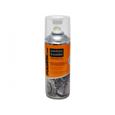 Spreje a fólie Foliatec 2C univerzális festékszóró spray, 400 ml, fényes páncélmetál metál | race-shop.hu