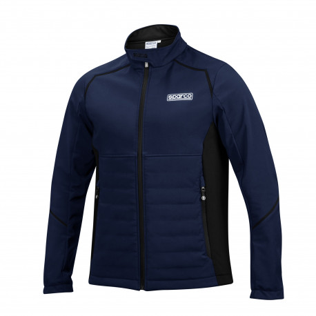 Pulóverek és kabatok SPARCO SOFT SHELL kék/fekete | race-shop.hu