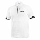 Pólók Polo Shirt Sparco Polo Zip white | race-shop.hu