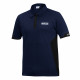Pólók Polo Shirt Sparco Polo Zip blue/black | race-shop.hu