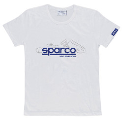 Gyerek póló SPARCO Next Generation 2022, fehér