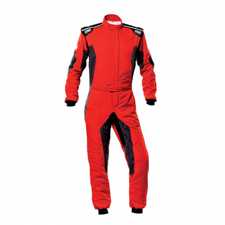 Overálok FIA verseny overál OMP Tecnica HYBRID, piros/fekete | race-shop.hu