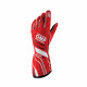Kesztyűk Race gloves OMP ONE-S with FIA homologation (external stitching) red/white | race-shop.hu