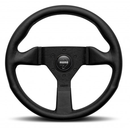 Kormányok 3 küllős sportkormány MOMO MONTECARLO, 320mm, bőr, 40mm mélység, fekete | race-shop.hu