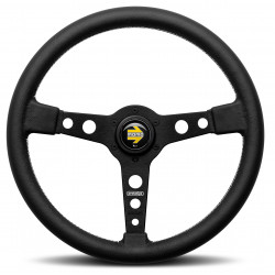 3 küllős sportkormány MOMO PROTOTIPO, 370mm, bőr, 37mm mélység, fekete
