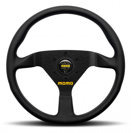 Kormányok 3 küllős sportkormány MOMO MOD.78, 320mm, bőr, 40mm mélység, fekete | race-shop.hu