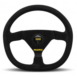 3 küllős sportkormány MOMO MOD.88, 320mm, velúr, 43mm mélység, fekete